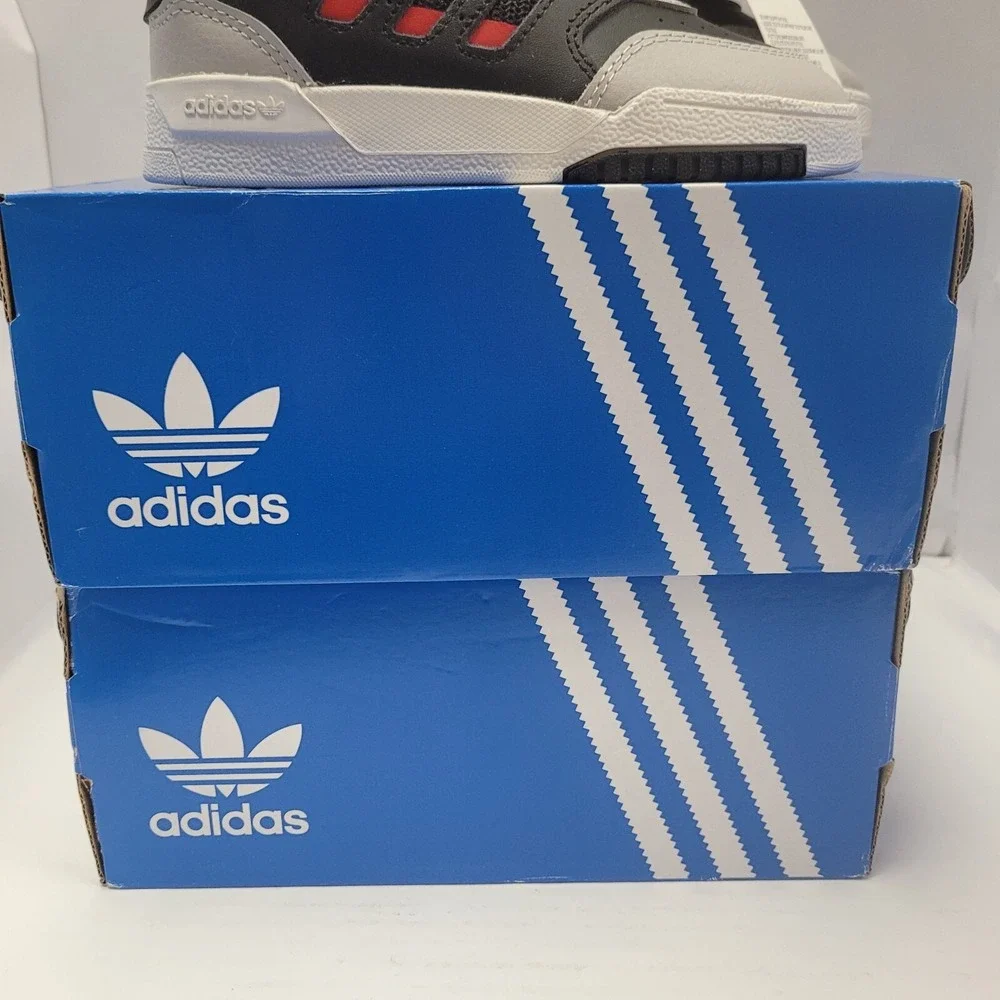 Adidas Drop Step Children's US 11.5K Sneakers GX6517 Black Grey Red NEW with Box